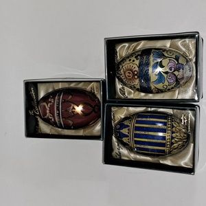 Chambers Candy Faberge Tin Eggs lot of 3